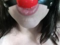 Ball gagged and horny