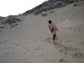 38dd tits teen slut walks naked on beach