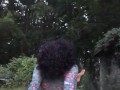 Outdoor twerk bbw tease