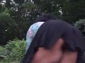 Outdoor twerk bbw tease