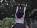Outdoor twerk bbw tease