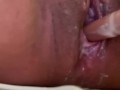 Masturbating myself with my lipgloss