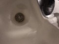 At work Risky Public Masturbation, Cumshot into the urinal after taking a long piss, startled midway