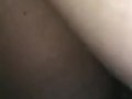 Loud orgasm and wet black pussy