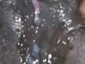 Loud orgasm and wet black pussy