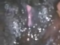 Loud orgasm and wet black pussy