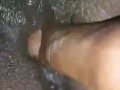 Loud orgasm and wet black pussy