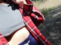 Flash tits on the beach