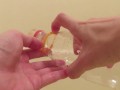 I tried to put a condom on a plastic bottle, but it failed.