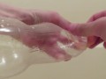 I tried to put a condom on a plastic bottle, but it failed.
