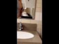 Hairy ginger out in public pulling that cock around str8 guys