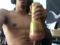 Railing my lubed cock into fleshlight