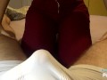 Dry humping in tight jeans cum in pants from a lap dance