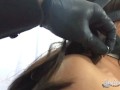 Locking Heavy Collar on Pinay Slave