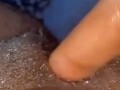 black ebony plays with pussy (OnlyFans: @babyruue