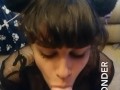 Little Sexy Kitten Sucks a Cock & Takes It From Behind Until He Can't Take It Anymore and Blows POV