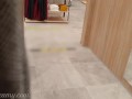 Public sex - Hot teacher flashing and sucking my dick in the mall dressing room 4K - MissCreamy