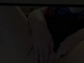 POV you are under my desk watching me finger myself while I work at my computer
