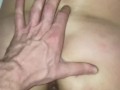 Tight pussy gets creampied by big dick