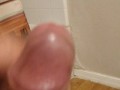 Jacking off and busting a fat nut
