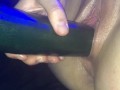 Juicy Pussy stuffed with BIG BBC Zucchini
