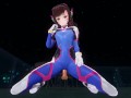 3D HENTAI POV DVA in tight suit rides your cock