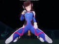 3D HENTAI POV DVA in tight suit rides your cock