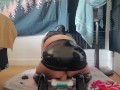 BBW Latex Whore Smoking & Fucking Her Fat Cunt While Showing Off Her Fat Ass