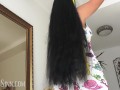 SFW I chopped off 30 cm of my long thick natural hair !!!