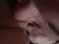 My husband caresses my sweet pussy and I cum with pleasure