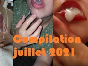 Compilation d'éjaculation de juillet 2021