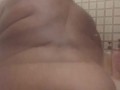 Sexy Ebony Showing Off Her Body In Steamy Shower 