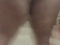 Sexy Ebony Showing Off Her Body In Steamy Shower 
