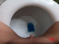 HD Cute AMATEUR BABE Pissing Strong Stream And FARTING/Female POV