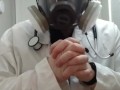 Cum on my gas mask