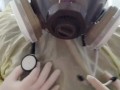 Cum on my gas mask