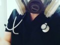 Cum on my gas mask