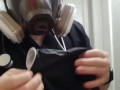 Cum on my gas mask