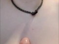 I want you to cum for my big boobs- goth pov dildo titfuck 