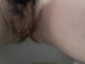 Pissing Teen Makes a Mess on the Toilet