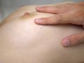 Close up nipple licking and sucking
