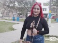 SUPER TETONA VENEZOLANA seduce a desconocido peruano para que se la folle y eyacula en sus tetas