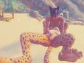 Trap the Cat FURRY lesbian sex on the beach