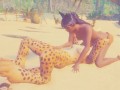 Trap the Cat FURRY lesbian sex on the beach