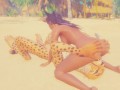 Trap the Cat FURRY lesbian sex on the beach