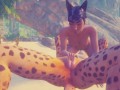 Trap the Cat FURRY lesbian sex on the beach