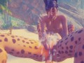 Trap the Cat FURRY lesbian sex on the beach