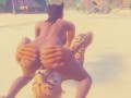 Trap the Cat FURRY lesbian sex on the beach
