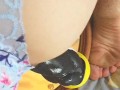 Riding Mr Hankeys Beowulf deep in my pussy on a mirror
