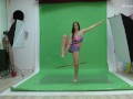 Bouncing boobs babe does gymnastics Nicole Smith